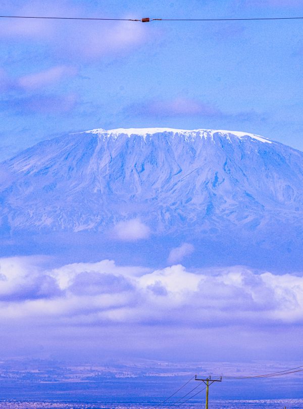 Mount Kilimanjaro Landscapes Highway Road Kimana Emali Oloitokitok Kenya Tanzania